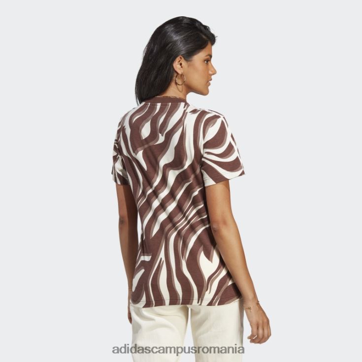 adidas campus romania tricou cu imprimeu animal abstract peste tot auburn femei castaniu J266N29050