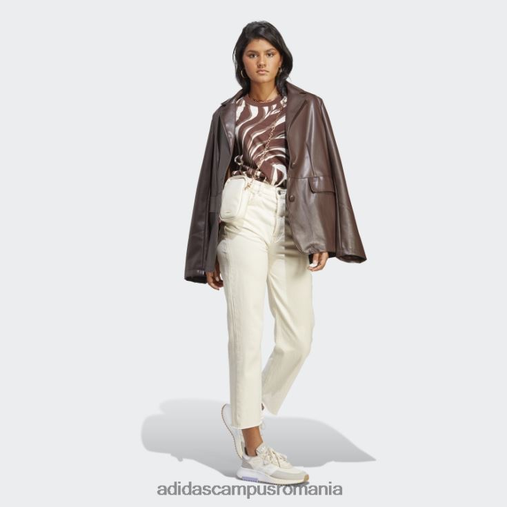 adidas campus romania tricou cu imprimeu animal abstract peste tot auburn femei castaniu J266N29050