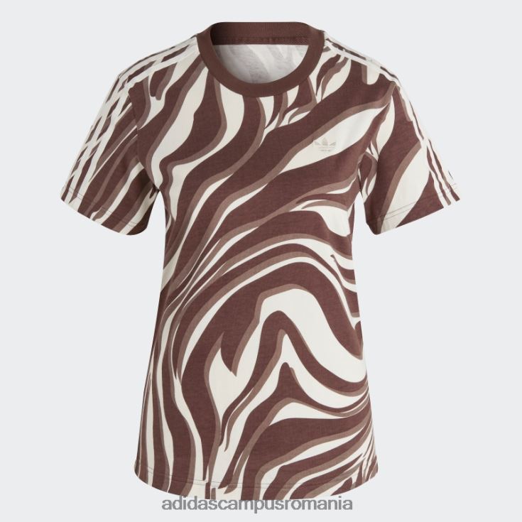 adidas campus romania tricou cu imprimeu animal abstract peste tot auburn femei castaniu J266N29050
