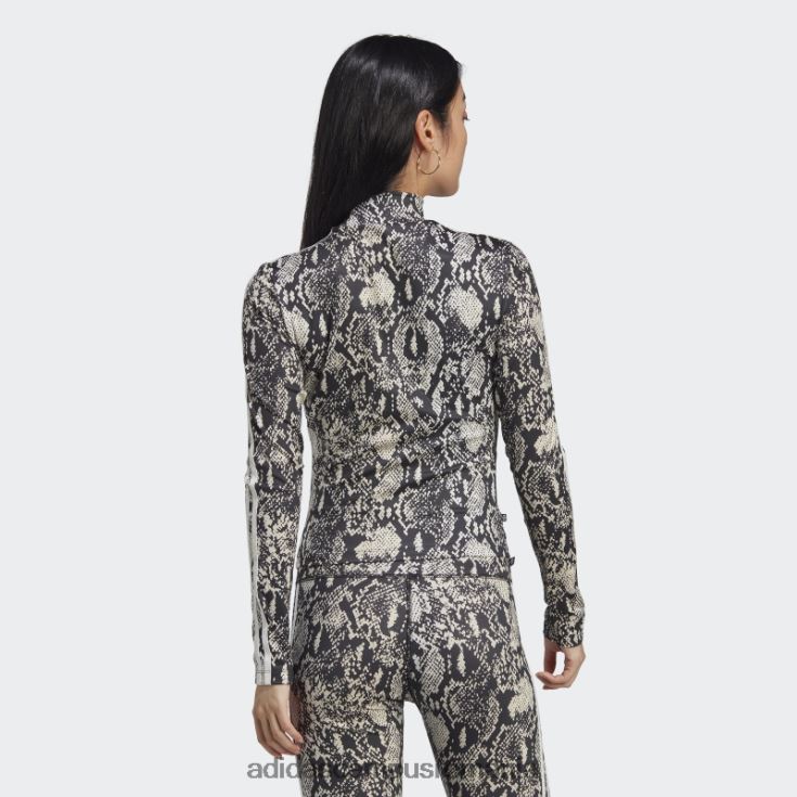 adidas campus romania tricou cu mânecă lungă cu imprimeu regulă negru adidas femei negru/multicolor J266N216866