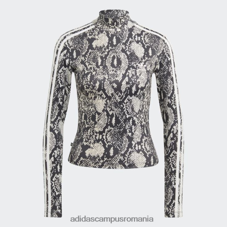 adidas campus romania tricou cu mânecă lungă cu imprimeu regulă negru adidas femei negru/multicolor J266N216866