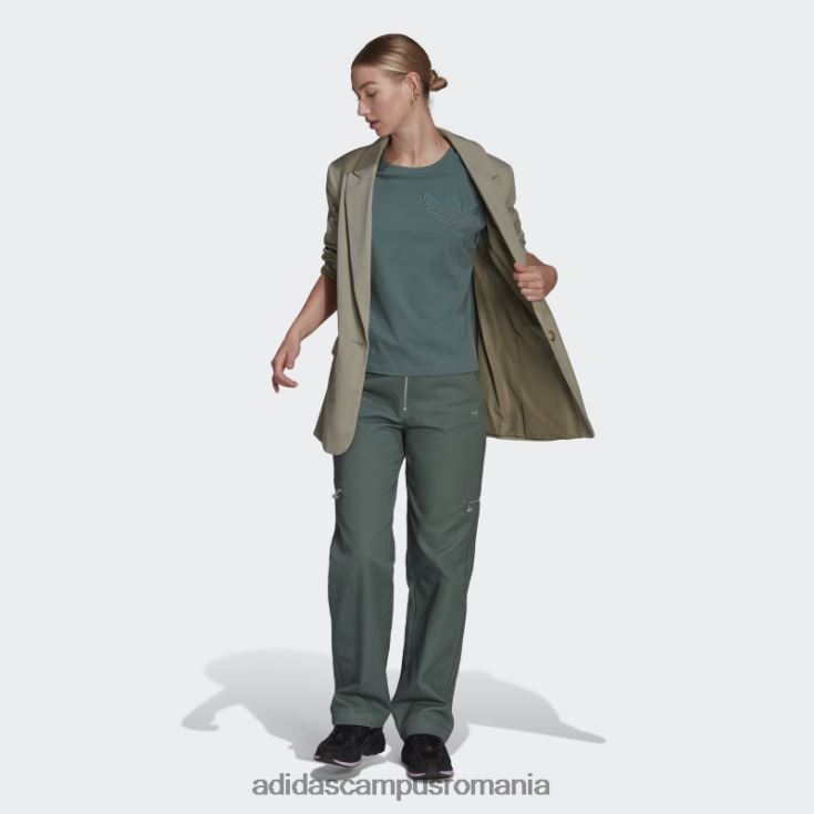 adidas campus romania tricou cu plasture trefoil tech emerald adidas femei smarald tehnologie J266N210578