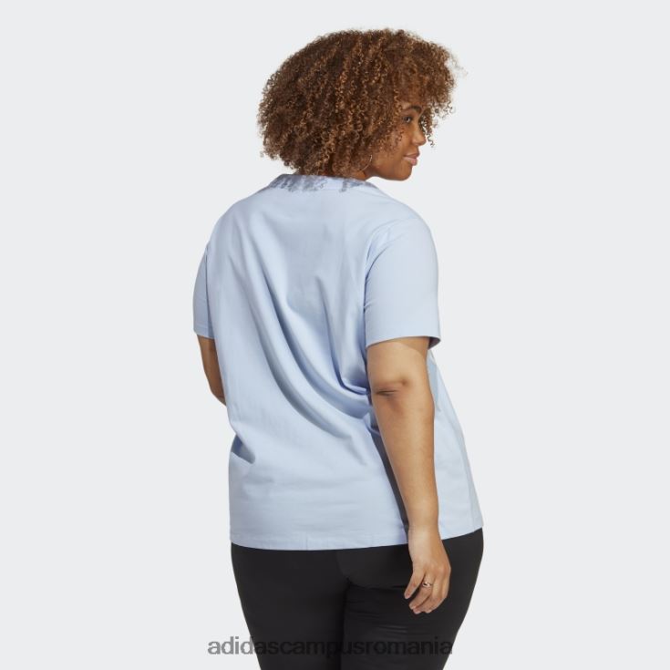 adidas campus romania tricou cu trefoil adicolor classics albastru (mărime plus) femei zori albastre J266N210126