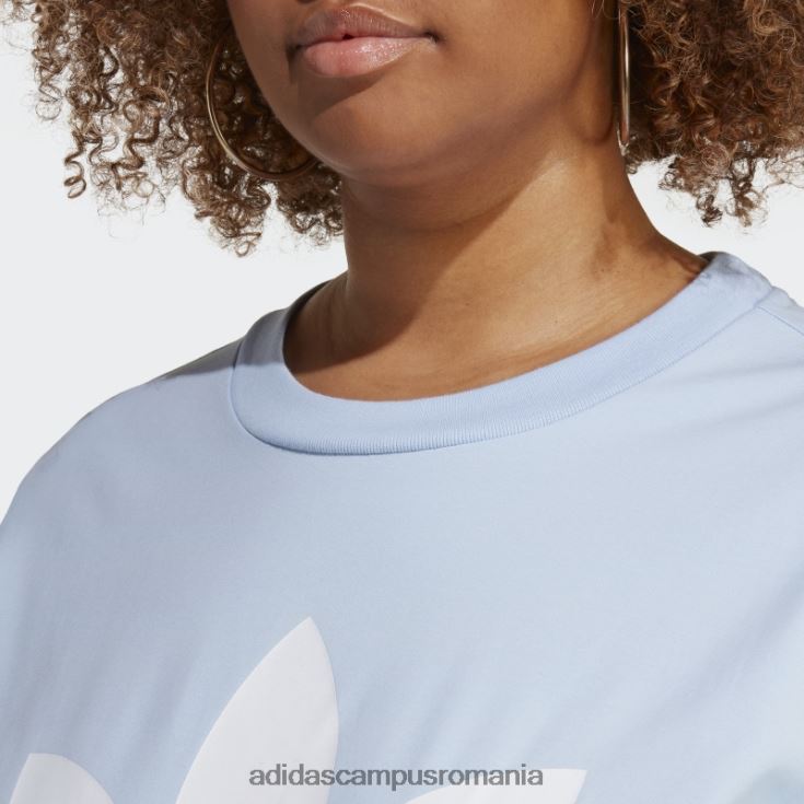 adidas campus romania tricou cu trefoil adicolor classics albastru (mărime plus) femei zori albastre J266N210126
