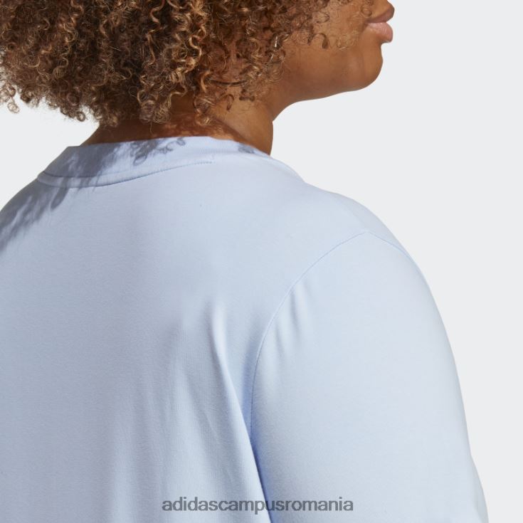 adidas campus romania tricou cu trefoil adicolor classics albastru (mărime plus) femei zori albastre J266N210126