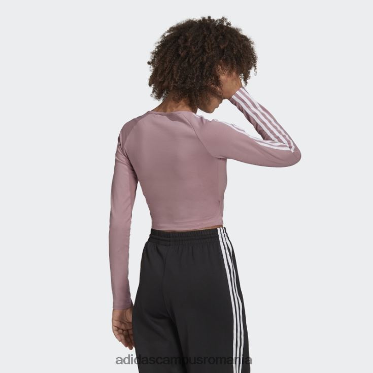 adidas campus romania tricou decupat cu mânecă lungă adicolor classics mov femei mov J266N210606