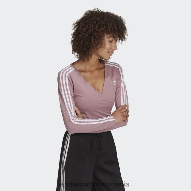 adidas campus romania tricou decupat cu mânecă lungă adicolor classics mov femei mov J266N210606