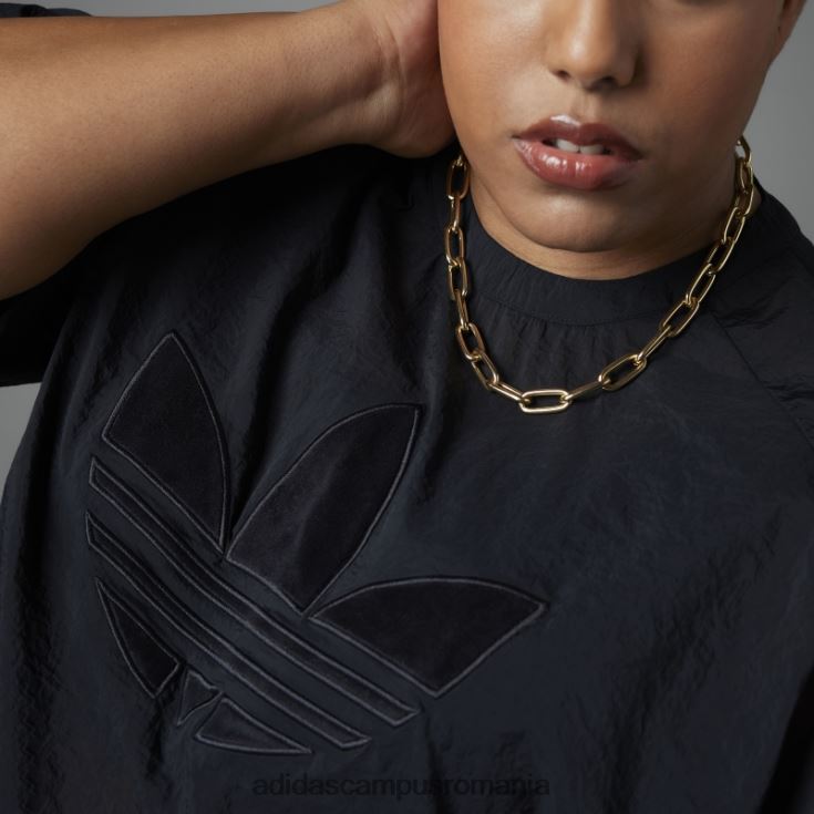 adidas campus romania tricou decupat negru întotdeauna original (plus mărime) femei negru J266N29593