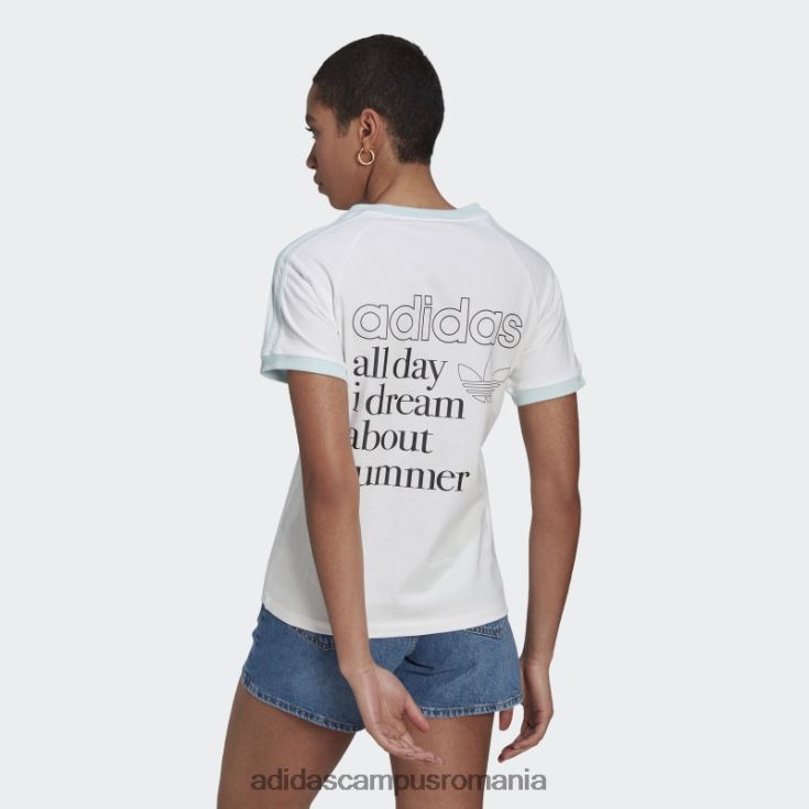 adidas campus romania tricou grafic alb adidas femei alb J266N22937