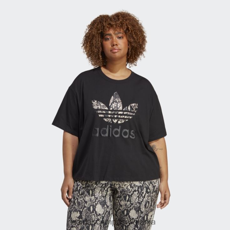 adidas campus romania tricou grafic (mărime plus) negru femei negru J266N210039