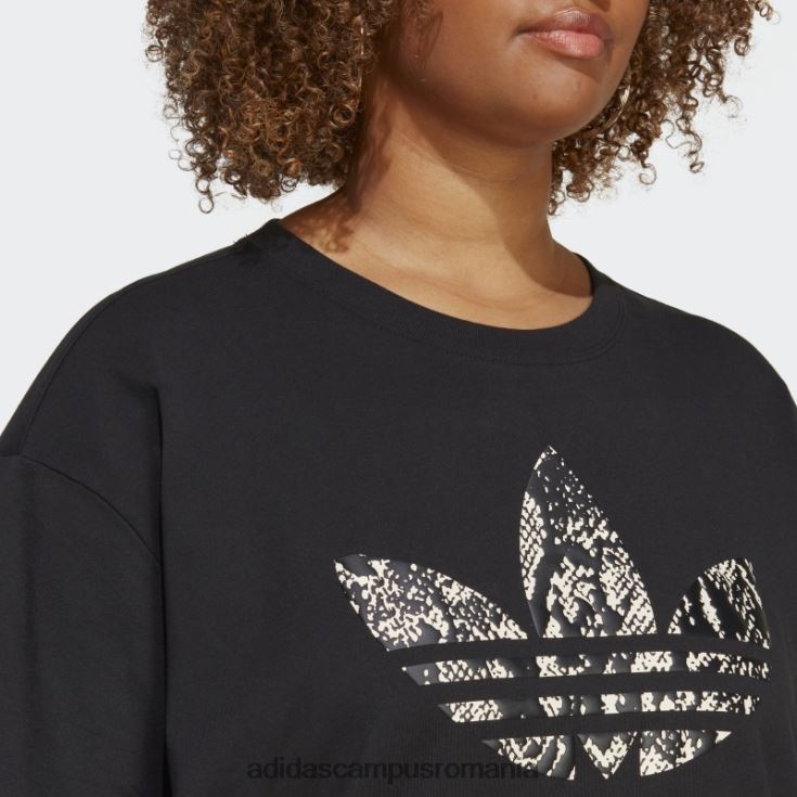 adidas campus romania tricou grafic (mărime plus) negru femei negru J266N210039