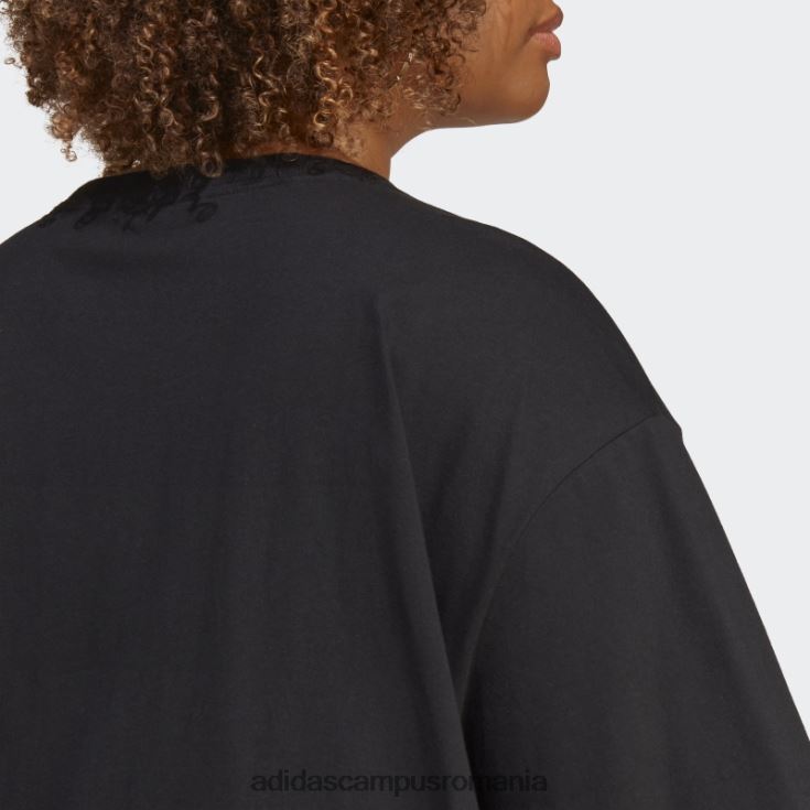 adidas campus romania tricou grafic (mărime plus) negru femei negru J266N210039