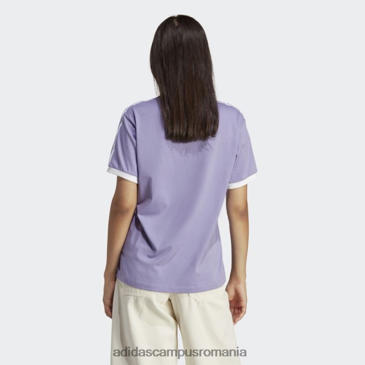 adidas campus romania tricou lila adicolor classics cu 3 dungi femei liliac J266N29604