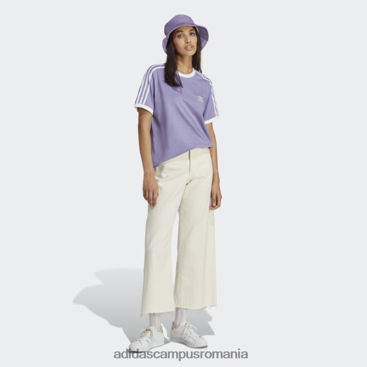adidas campus romania tricou lila adicolor classics cu 3 dungi femei liliac J266N29604