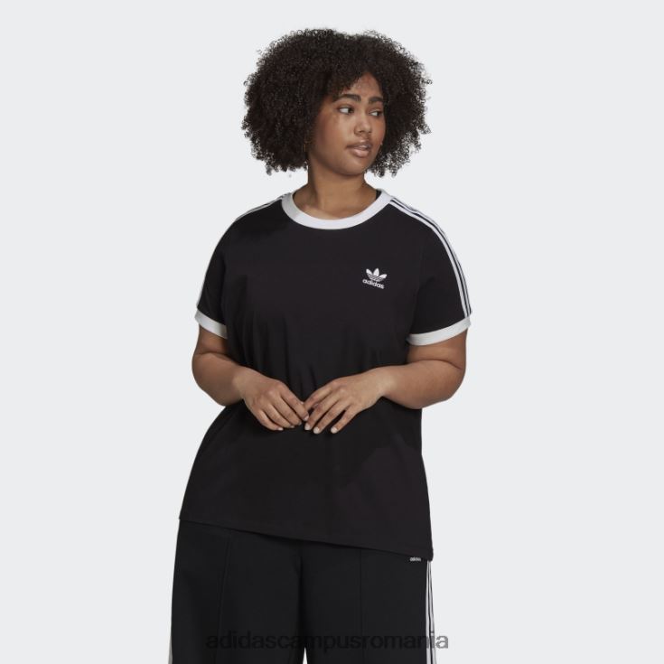 adidas campus romania tricou negru adicolor classics cu 3 dungi (plus mărime) adidas femei negru J266N210047