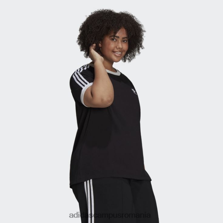 adidas campus romania tricou negru adicolor classics cu 3 dungi (plus mărime) adidas femei negru J266N210047
