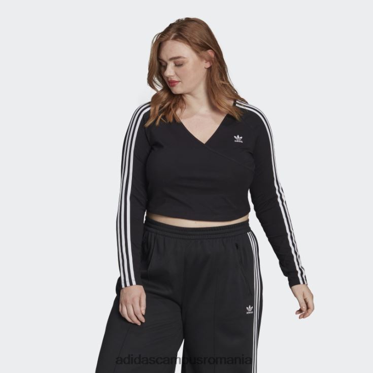 adidas campus romania tricou negru adicolor classics cu mânecă lungă (plus mărime) femei negru J266N29173