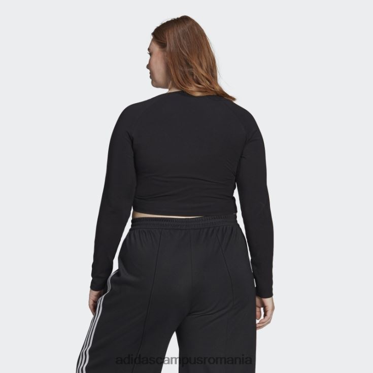 adidas campus romania tricou negru adicolor classics cu mânecă lungă (plus mărime) femei negru J266N29173