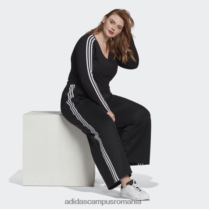 adidas campus romania tricou negru adicolor classics cu mânecă lungă (plus mărime) femei negru J266N29173