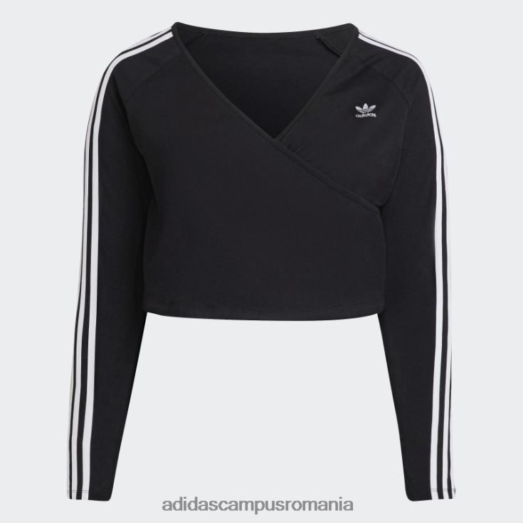 adidas campus romania tricou negru adicolor classics cu mânecă lungă (plus mărime) femei negru J266N29173
