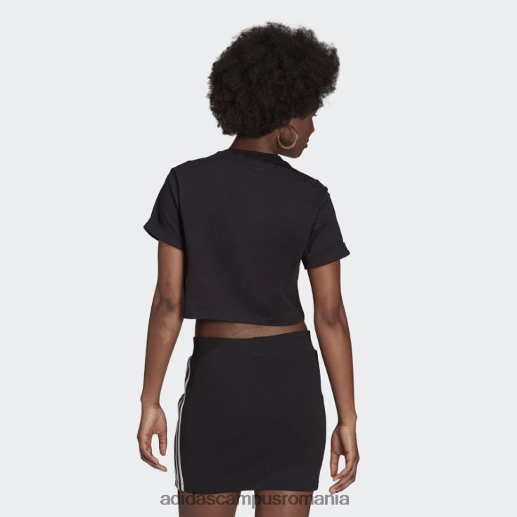 adidas campus romania tricou negru adicolor essentials cropped femei negru J266N210342