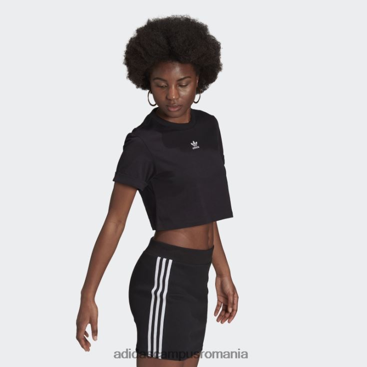 adidas campus romania tricou negru adicolor essentials cropped femei negru J266N210342