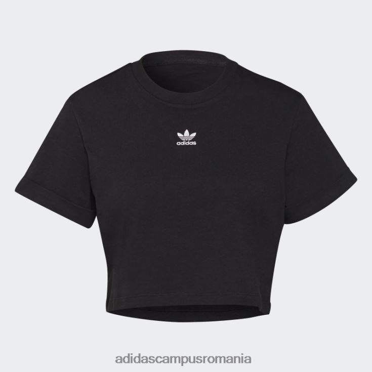 adidas campus romania tricou negru adicolor essentials cropped femei negru J266N210342
