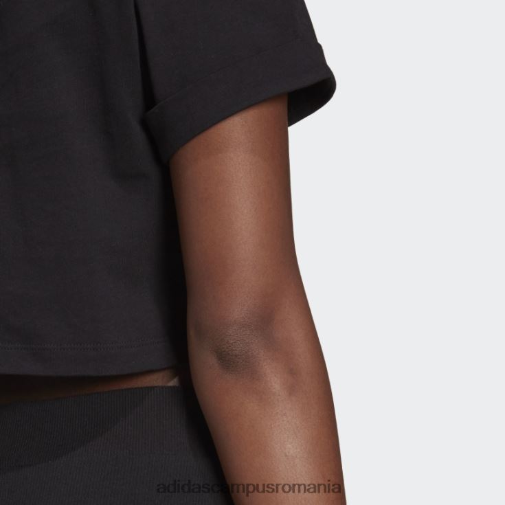 adidas campus romania tricou negru adicolor essentials cropped femei negru J266N210342