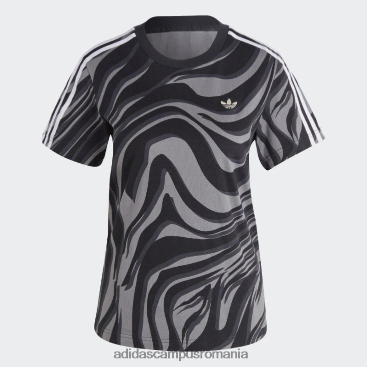 adidas campus romania tricou negru cu imprimeu animal abstract femei negru J266N29053