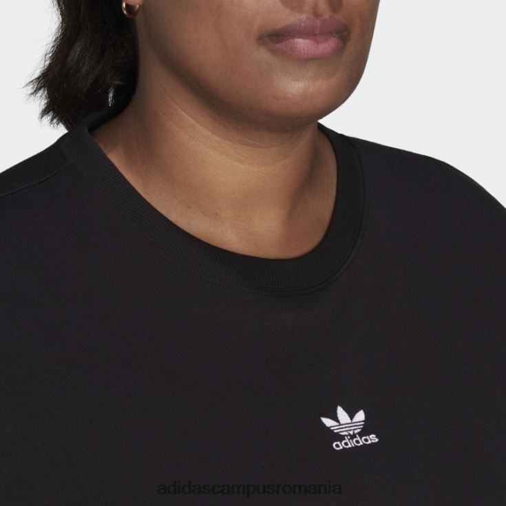 adidas campus romania tricou (plus mărime) negru femei negru J266N28977