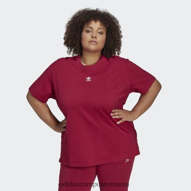 adidas campus romania tricou (plus mărime) visiniu femei Burgundia J266N29853