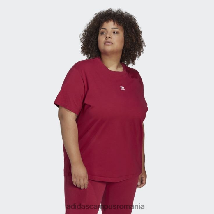 adidas campus romania tricou (plus mărime) visiniu femei Burgundia J266N29853