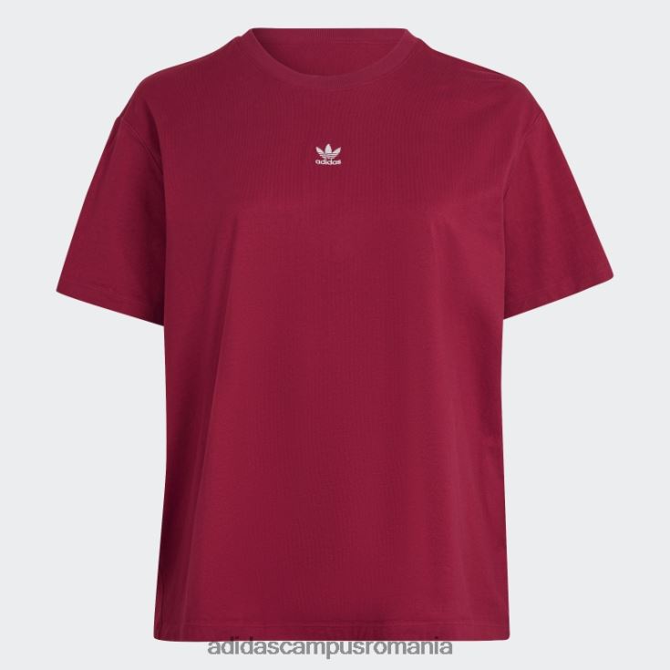 adidas campus romania tricou (plus mărime) visiniu femei Burgundia J266N29853