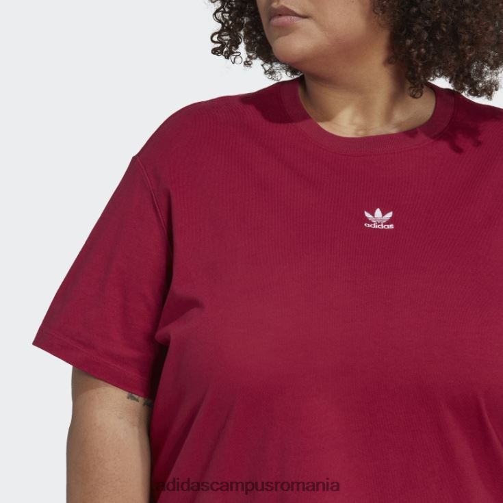 adidas campus romania tricou (plus mărime) visiniu femei Burgundia J266N29853