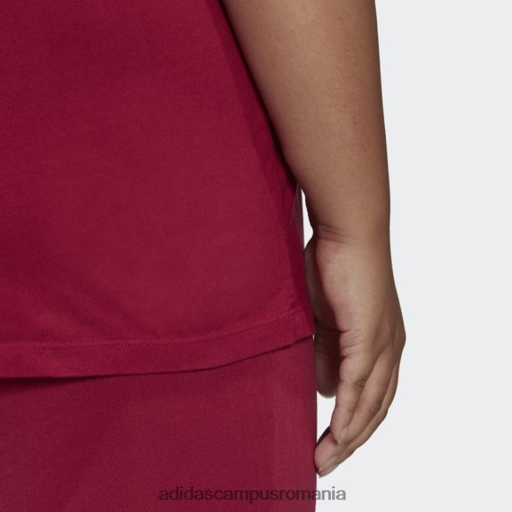 adidas campus romania tricou (plus mărime) visiniu femei Burgundia J266N29853