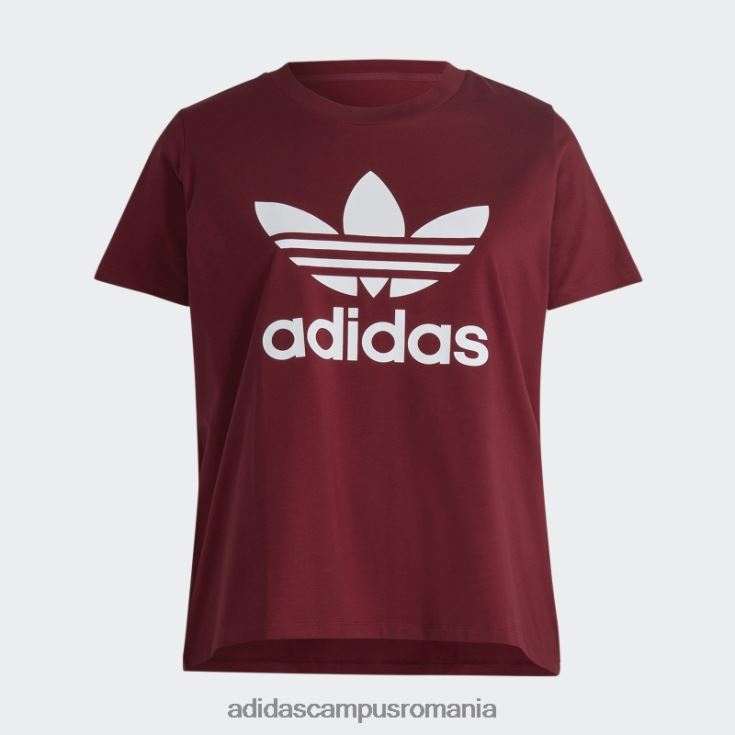 adidas campus romania tricou roșu adicolor classics trefoil (plus mărime) femei roșu J266N216679