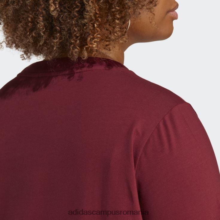 adidas campus romania tricou roșu adicolor classics trefoil (plus mărime) femei roșu J266N216679