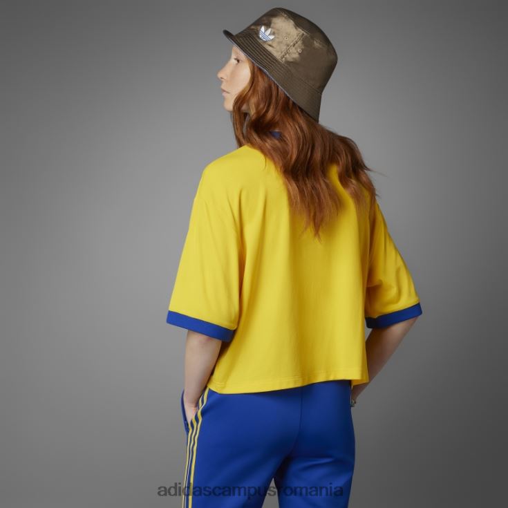 adidas campus romania tricou supradimensionat adicolor anii 70 adidas auriu femei aur J266N22736