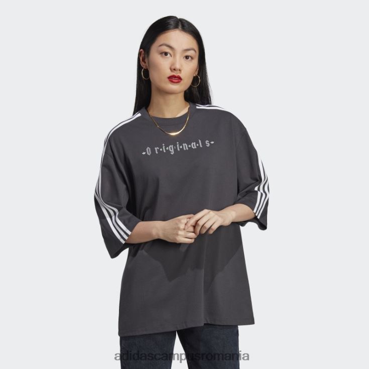 adidas campus romania tricou supradimensionat carbon adidas femei carbon J266N216392