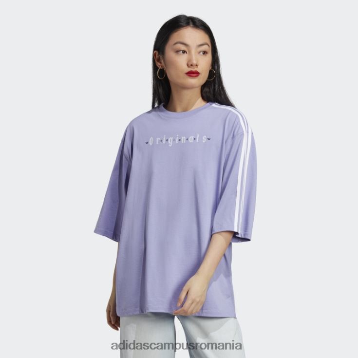 adidas campus romania tricou supradimensionat violet deschis adidas femei violet deschis J266N216473