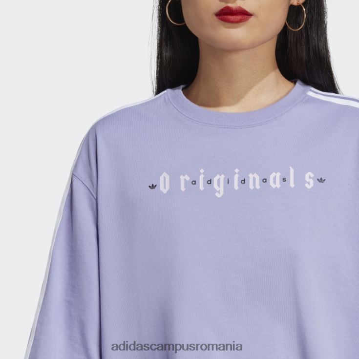 adidas campus romania tricou supradimensionat violet deschis adidas femei violet deschis J266N216473