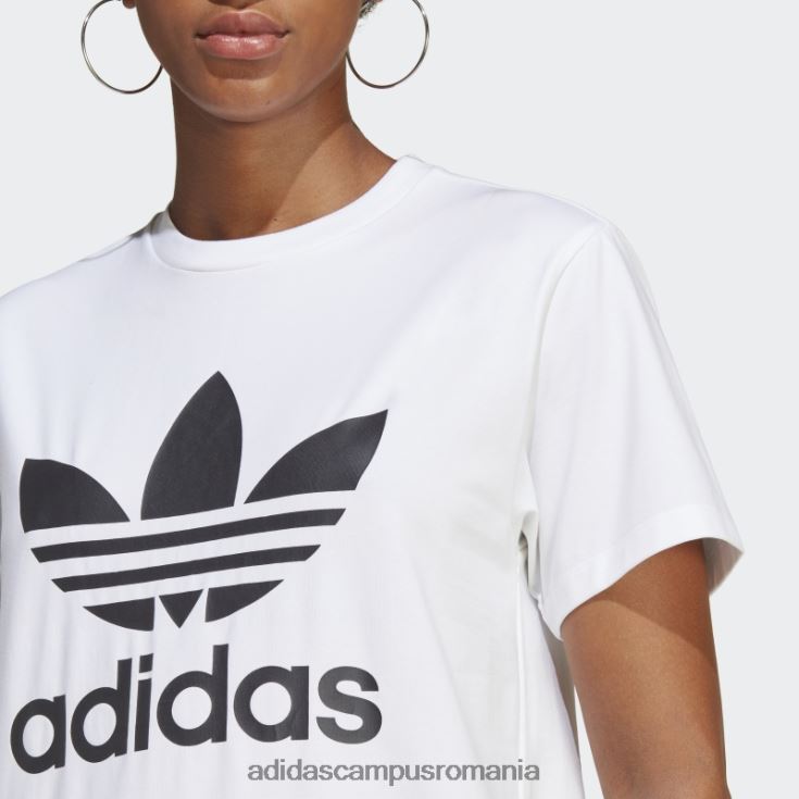 adidas campus romania tricou trifoil adicolor classics alb adidas femei alb J266N217418