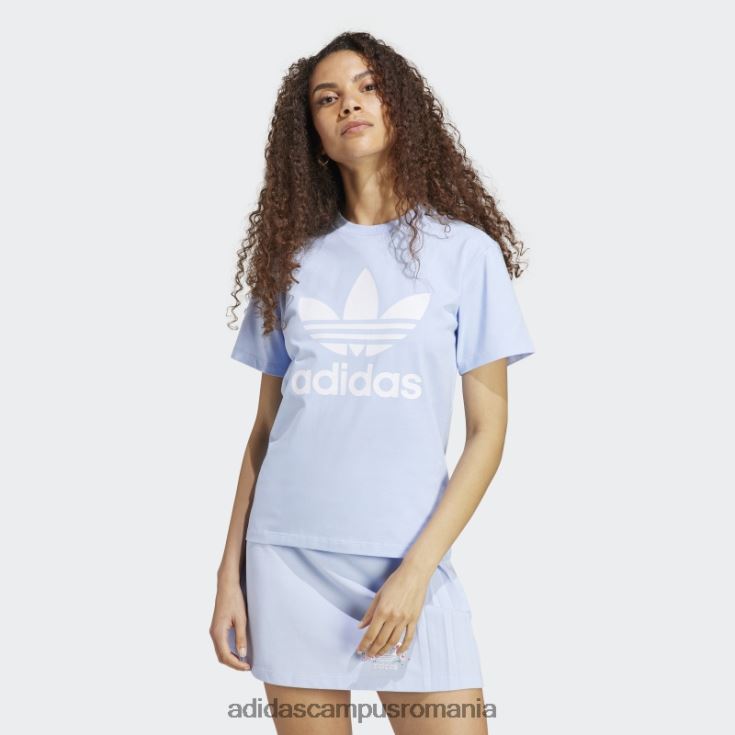 adidas campus romania tricou trifoil adicolor classics albastru zori femei zori albastre J266N217492