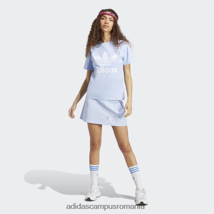 adidas campus romania tricou trifoil adicolor classics albastru zori femei zori albastre J266N217492