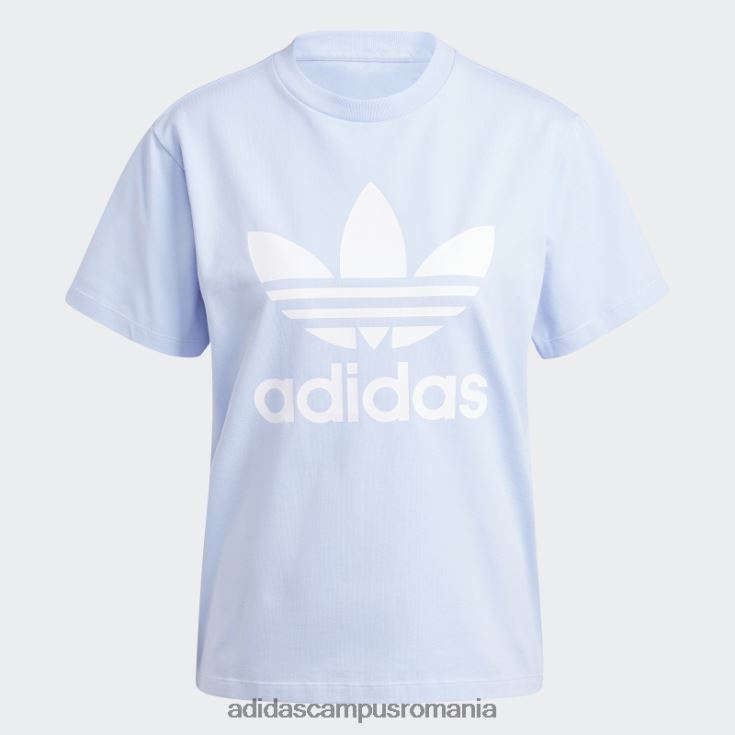 adidas campus romania tricou trifoil adicolor classics albastru zori femei zori albastre J266N217492