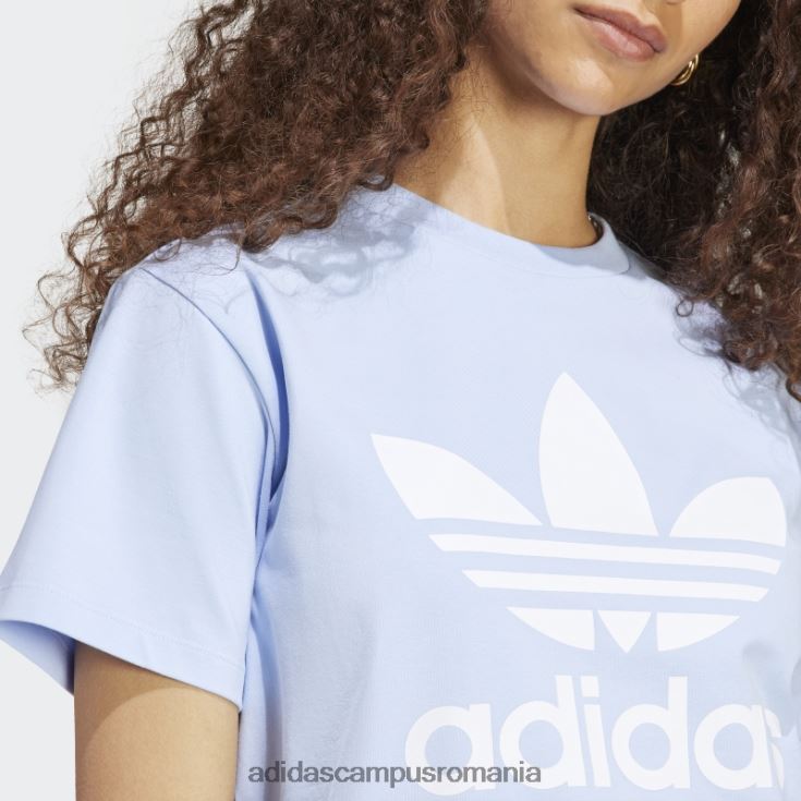 adidas campus romania tricou trifoil adicolor classics albastru zori femei zori albastre J266N217492
