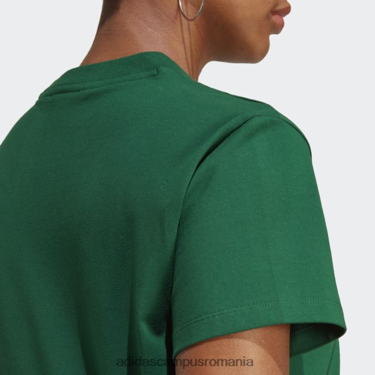 adidas campus romania tricou trifoil adicolor classics verde inchis femei verde inchis J266N216459