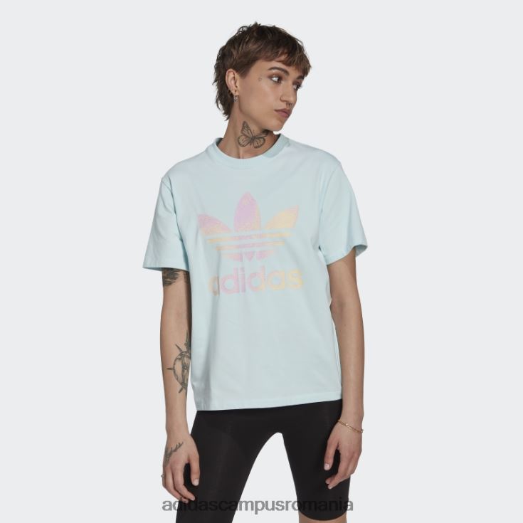 adidas campus romania tricou trifoil albastru adidas femei albastru J266N23690
