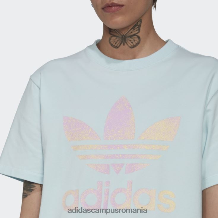 adidas campus romania tricou trifoil albastru adidas femei albastru J266N23690