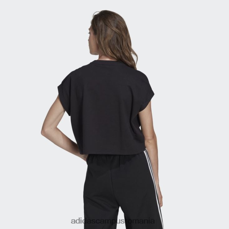 adidas campus romania tricou trifoil scurt adicolor classics negru adidas femei negru J266N29396